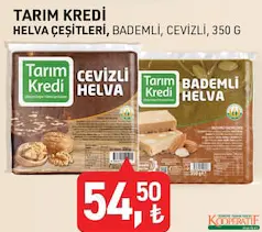 TARIM KREDİ HELVA ÇEŞİTLERİ BADEMLİ/CEVİZLİ 350 G TARIM KREDİ HELVA ÇEŞİTLERİ BADEMLİ/CEVİZLİ 350 G